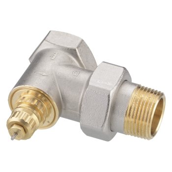 Термостатический клапан для радиатора Danfoss RA-G 25, угловой, DN 25, Rp 1″, без термоголовки